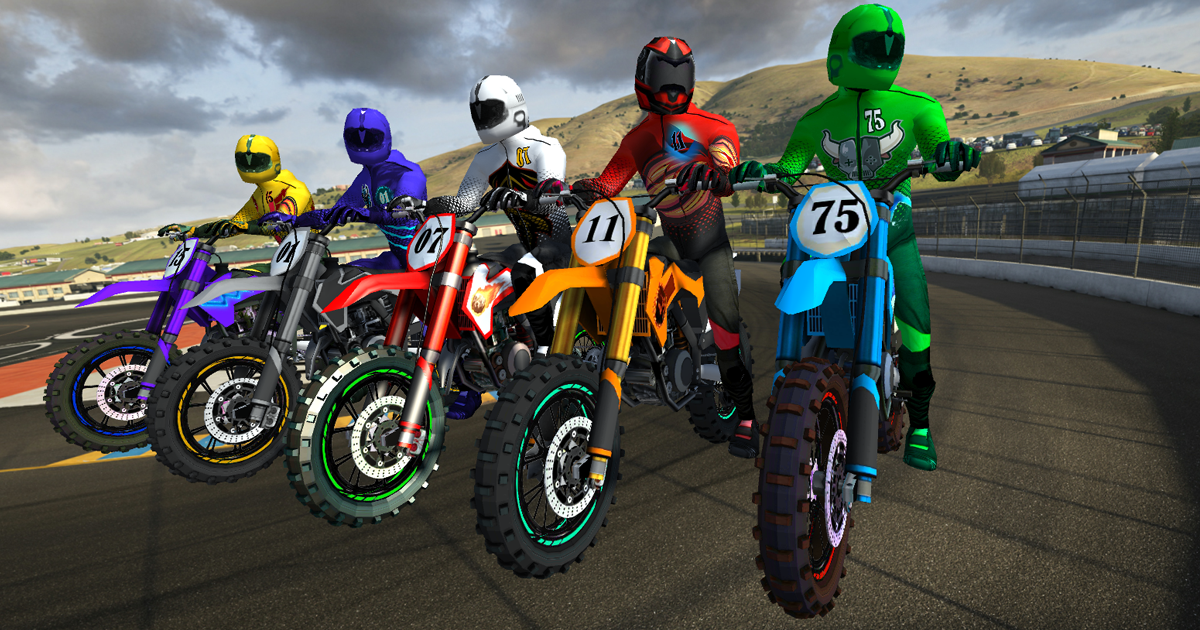 5 Low Poly Dirt Bike with Rider Pack-2 | 3D Vehicles | Unity Asset Store