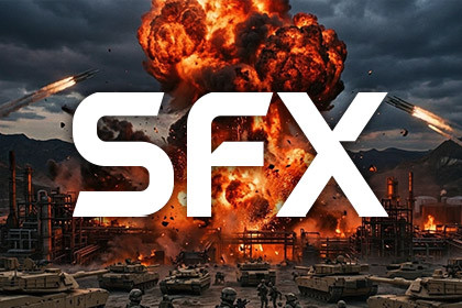 SFX Explosions, Bullet hits, Gunshots, Rockets
