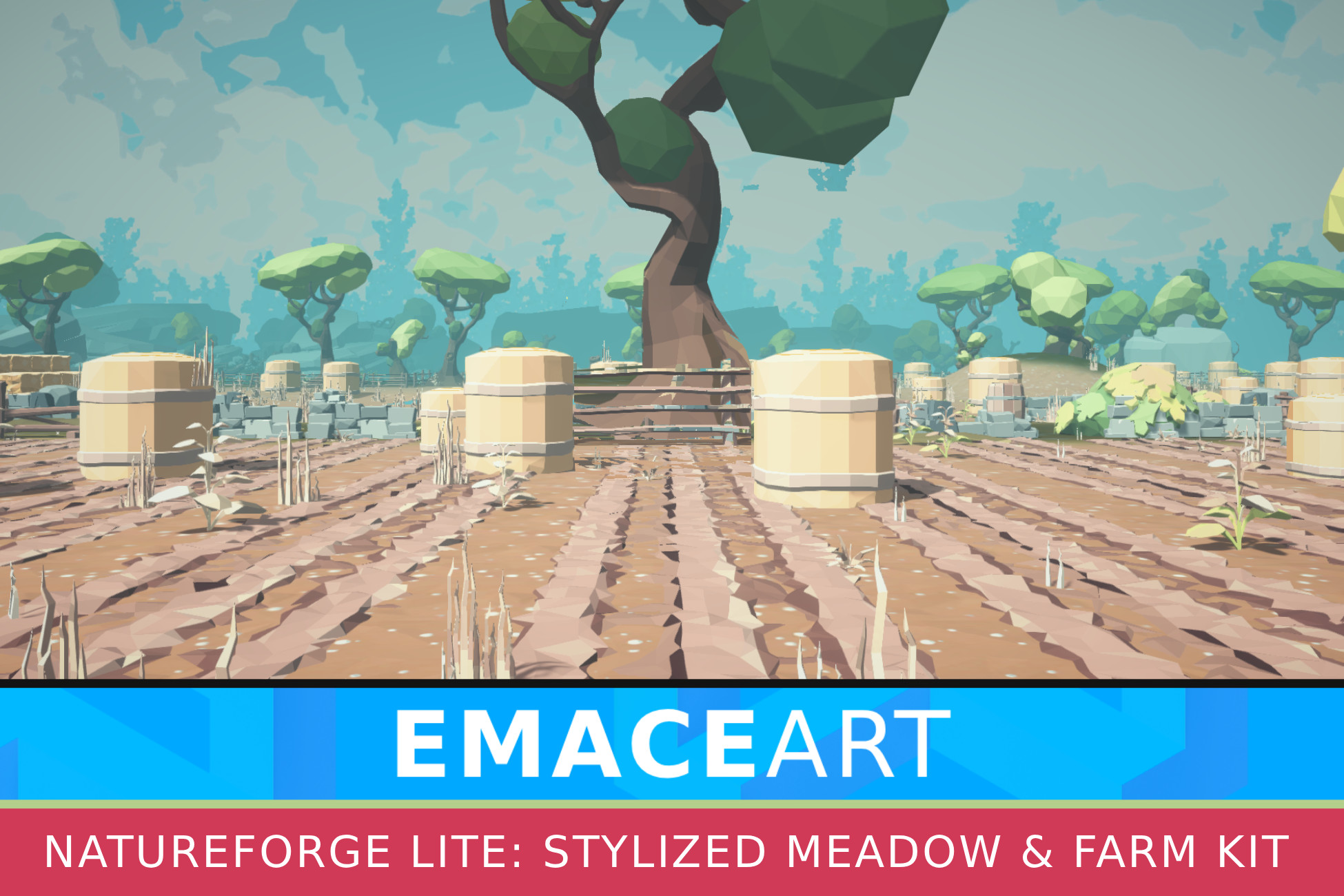 NatureForge LITE: Stylized Meadow & Farm Kit