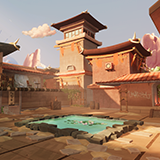 Stylized Asian Temple