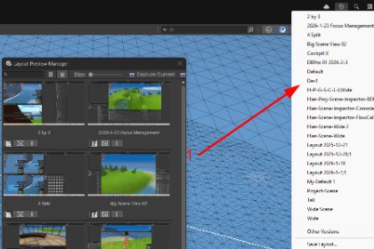 Editor Layout Preview Manager