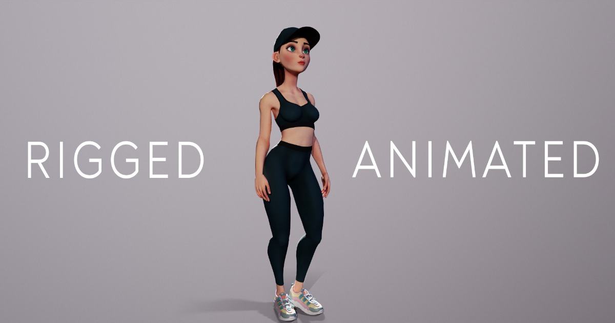 Sport girl | 3D Characters | Unity Asset Store