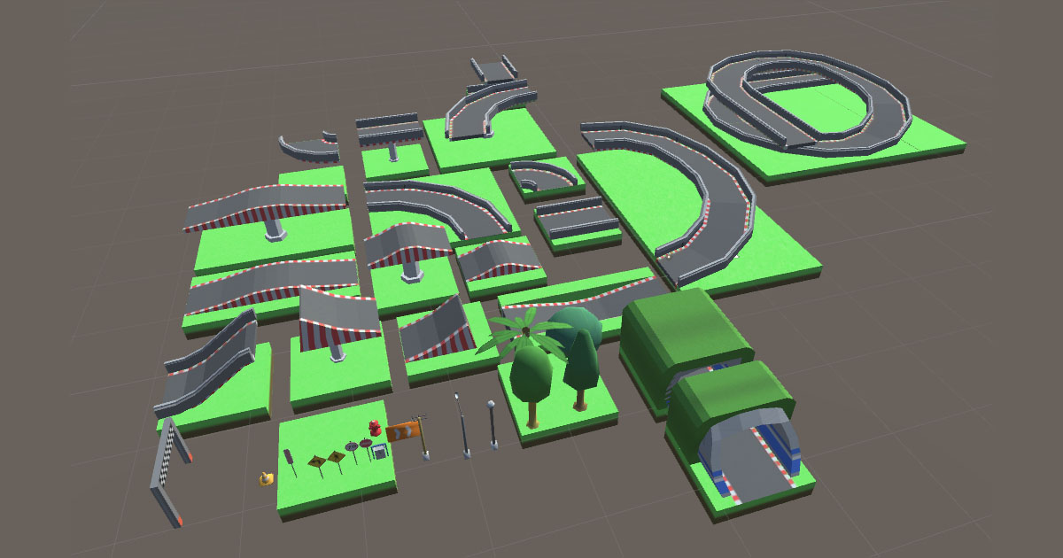 Modular World: Racing track | 3D Roadways | Unity Asset Store