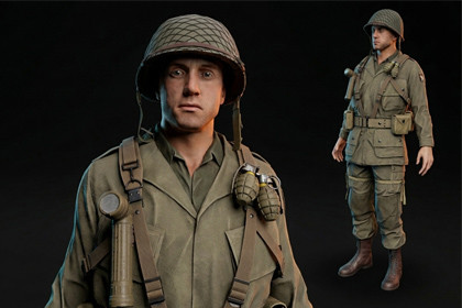 WW2 Infantry Soldier B