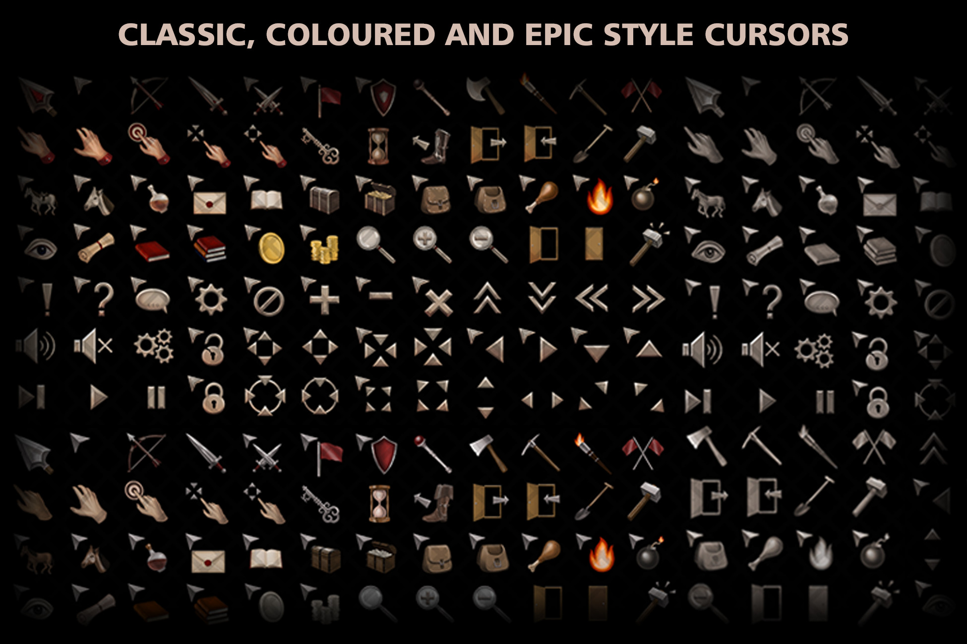 Stylized RPG Cursors | 2D Icons | Unity Asset Store