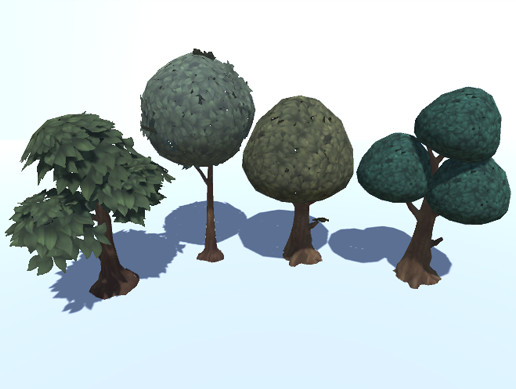 Hand Painted Tree Bundle 3 | 3D Trees | Unity Asset Store