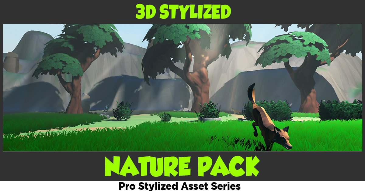 Stylized Hand Painted Nature Pack - Free | 3D Trees | Unity Asset Store