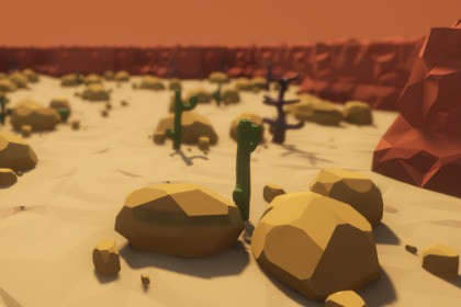 Low Poly Desert Environment Pack