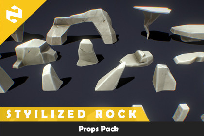 Props Pack - Stylized Rock