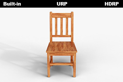 Classic 3-Slat Back Wooden Chair – Game Ready Asset