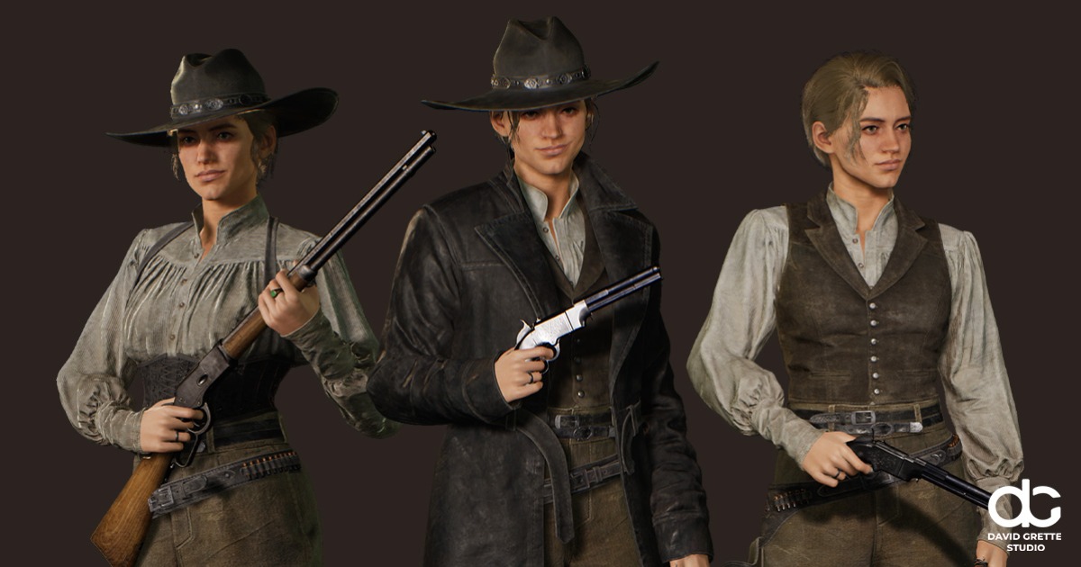 Western Character Bella - Adventure Survival Shooter Cowboy Wild West ...