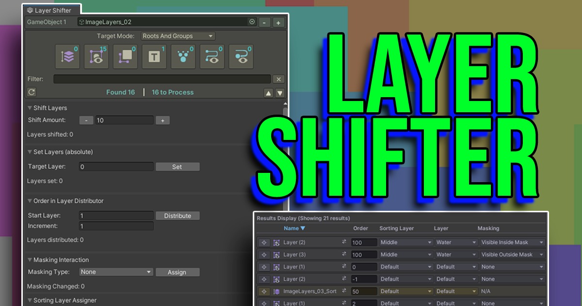 Green Layer Unity Layer Shifter: 2D Sorting & Runtime Manager | Sprite Management | Unity ...