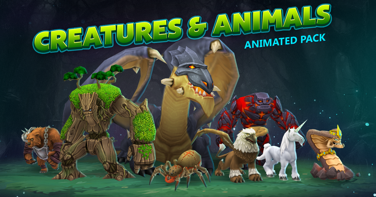 Anials Unity Creatures & animals animated pack | 3D Animals | Unity Asset Store