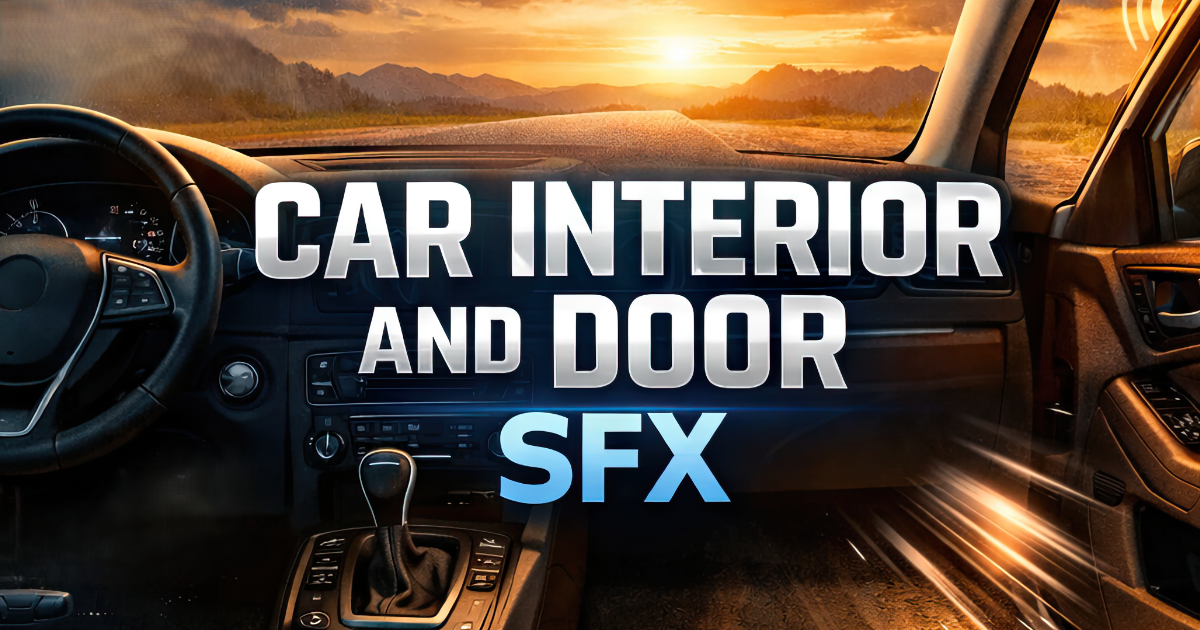 Car Interior & Door SFX | Transportation Sound FX | Unity Asset Store