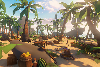 Handpainted Tropical Island Survival Pack