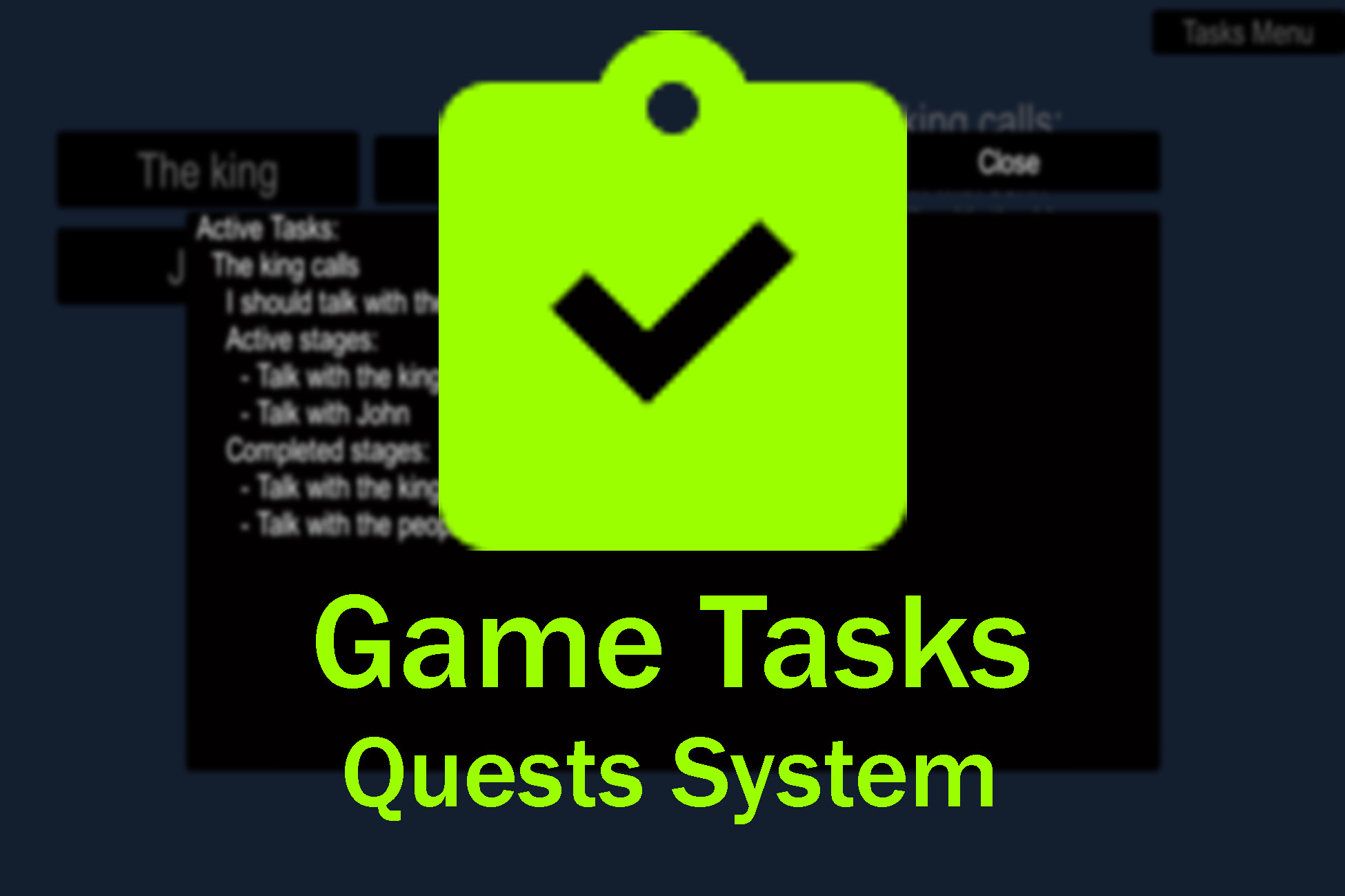 Game Tasks: Quests System | Systems | Unity Asset Store