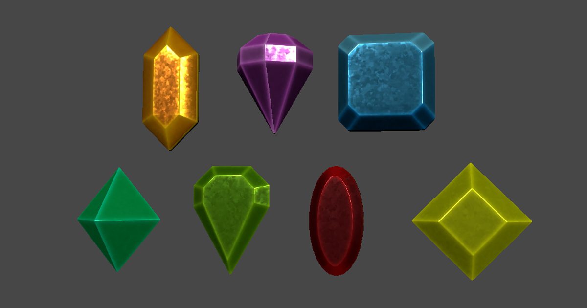 Gem Unity Texture Gem Pack | 3D Props | Unity Asset Store