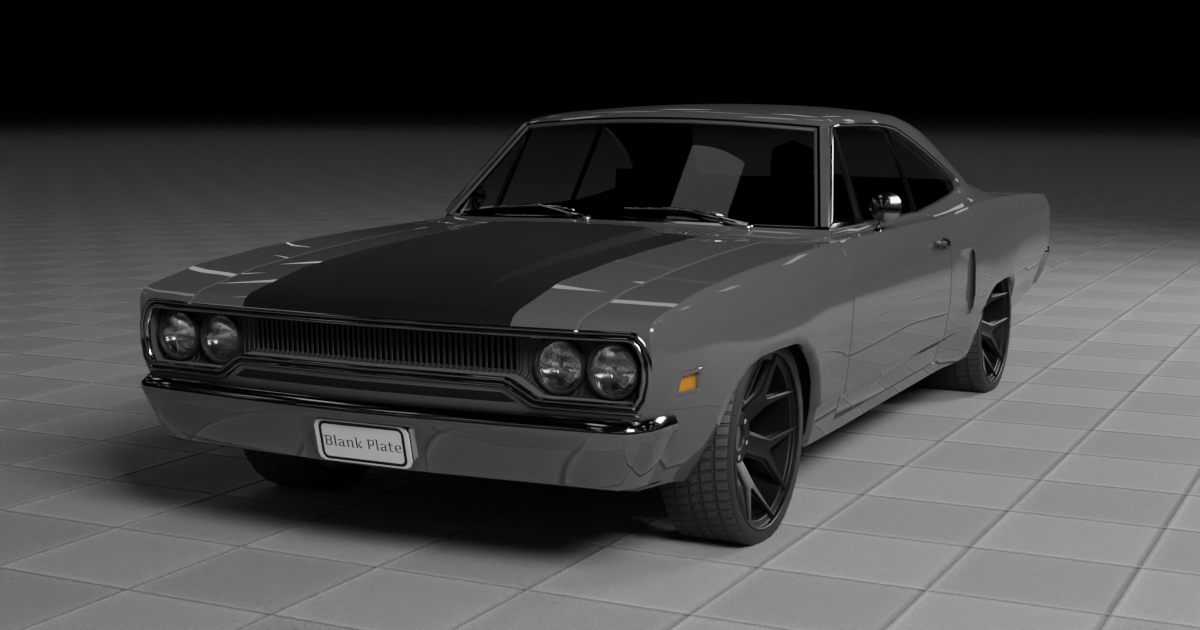 1970s Muscle Car | 3D Land | Unity Asset Store
