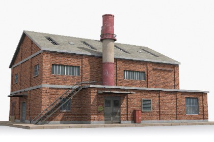 Industrial Factory Building – Variant 11