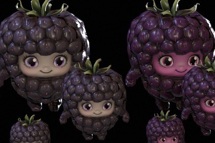 Chibi Fruit Blackberry