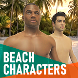 Beach characters - Boys