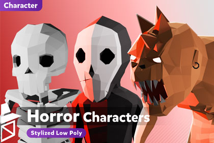 Low Poly Horror Characters Pack