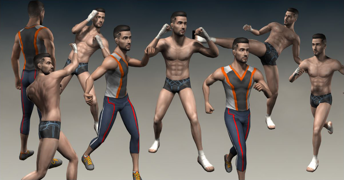 Action Guy(realistic fighting Animations) - LowPoly | Characters ...