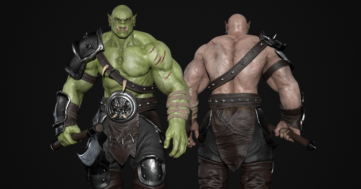 Realistic Orc Character | Characters | Unity Asset Store
