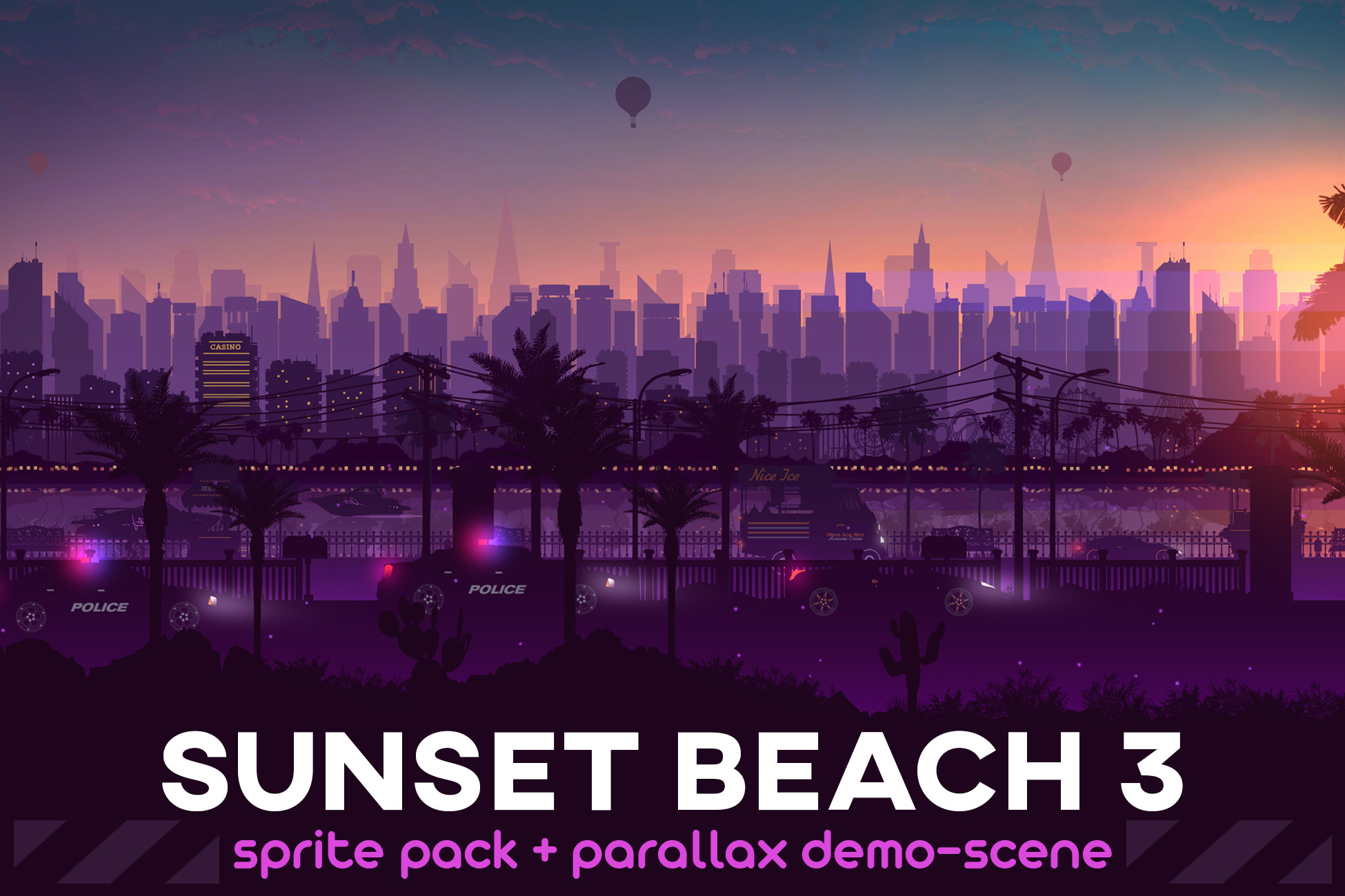 Sunset Beach 3 / 2D Parallax