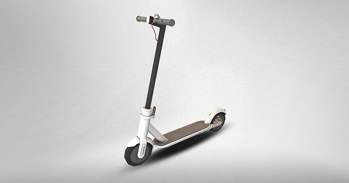 Electric Scooter Prop 3D Exterior Unity Asset Store