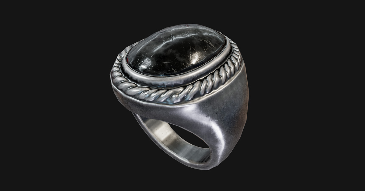 Ornamental Signet Ring 3D Model – Game-Ready | Props | Unity Asset Store