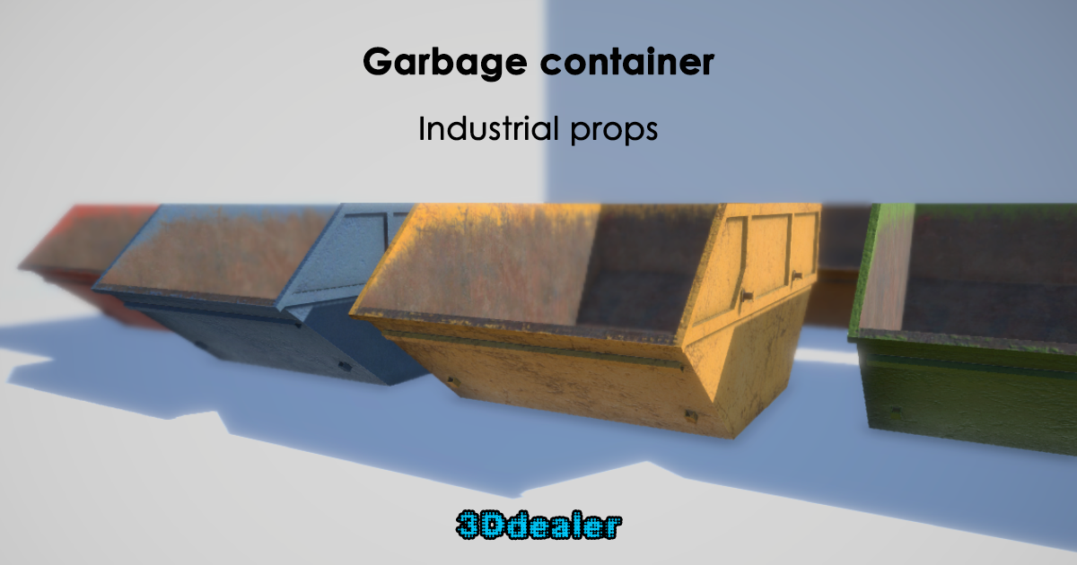 Garbage Container | 3D Industrial | Unity Asset Store