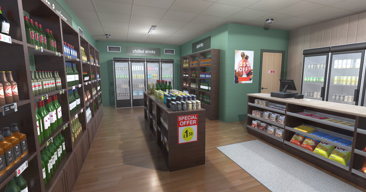 Off Licence 3D Interior Unity Asset Store