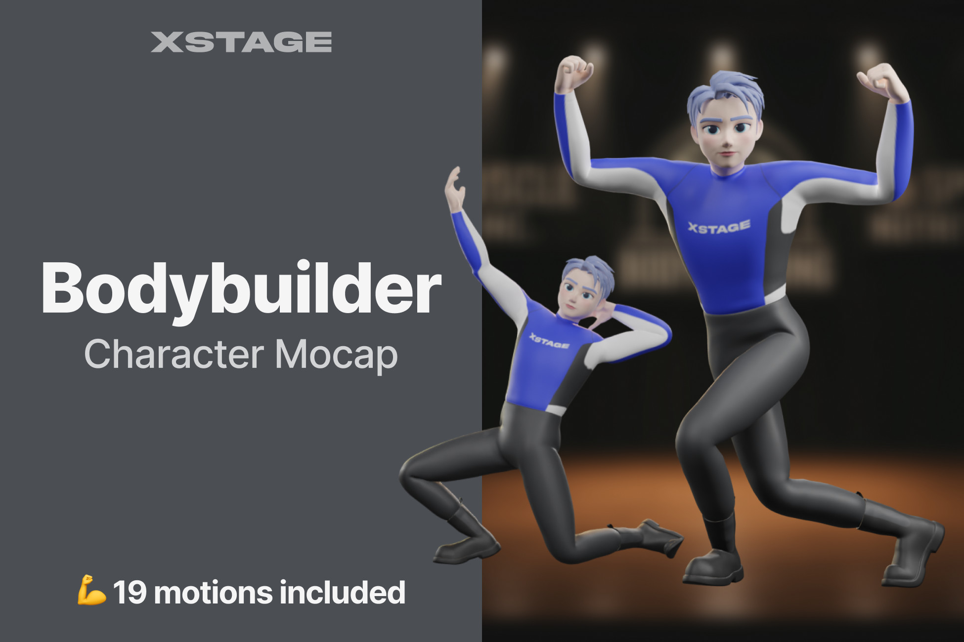 Bodybuilder Character Bodybuilder | Character Mocap Pack | 3D Animations | Unity Asset Store