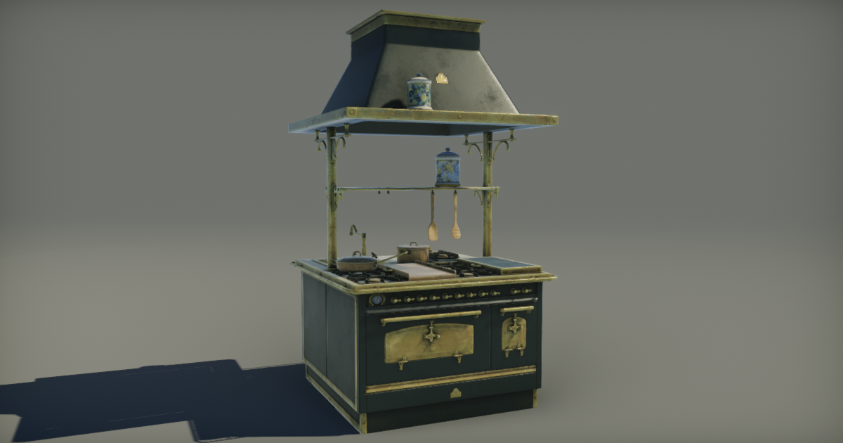 Antique Kitchen | 3D Props | Unity Asset Store