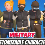 Customizable 3D Military Characters Vol 4