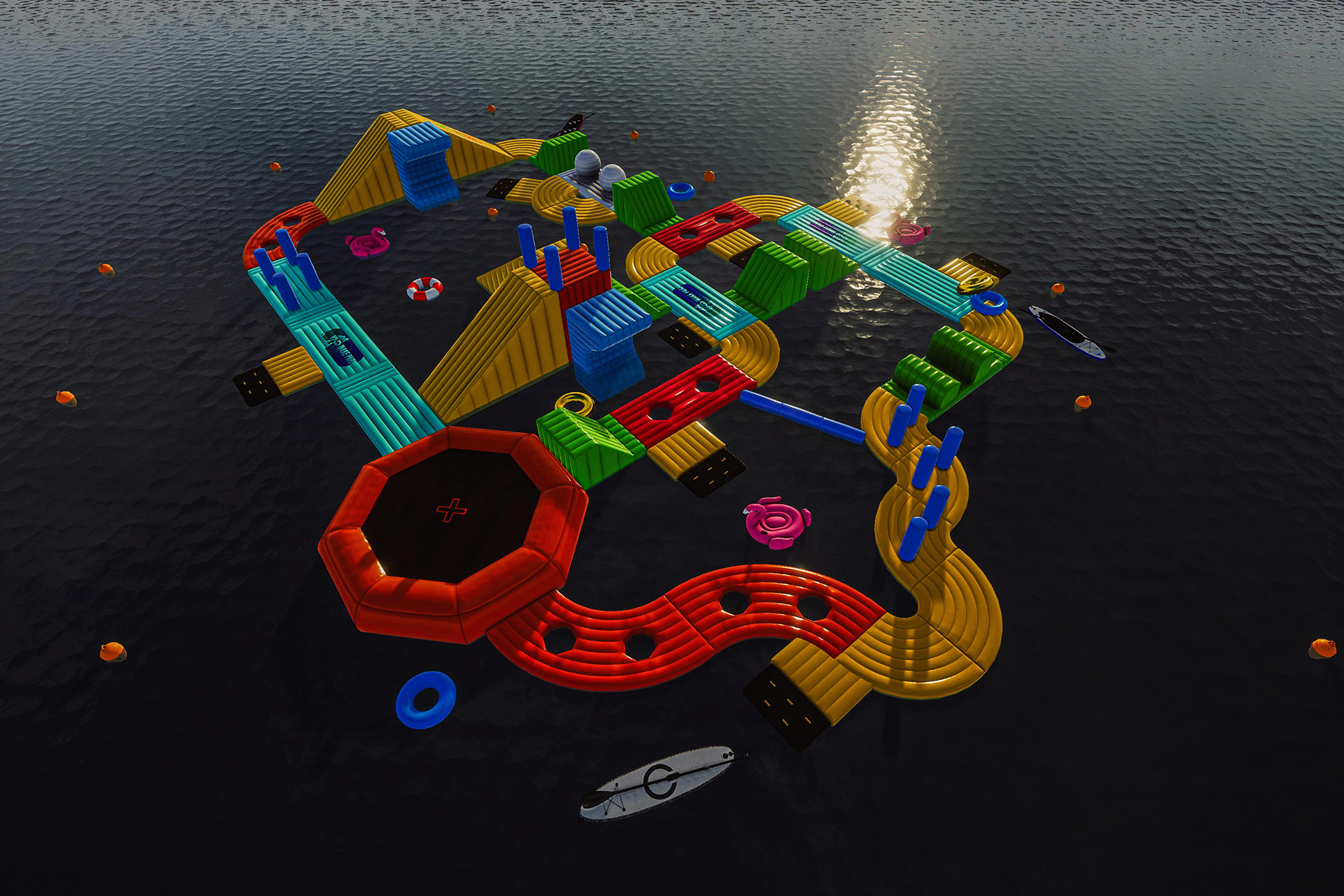 Inflatable Wake Park | 3D Environments | Unity Asset Store