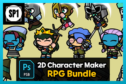 2D Character Maker : RPG Bundle (+PSB)