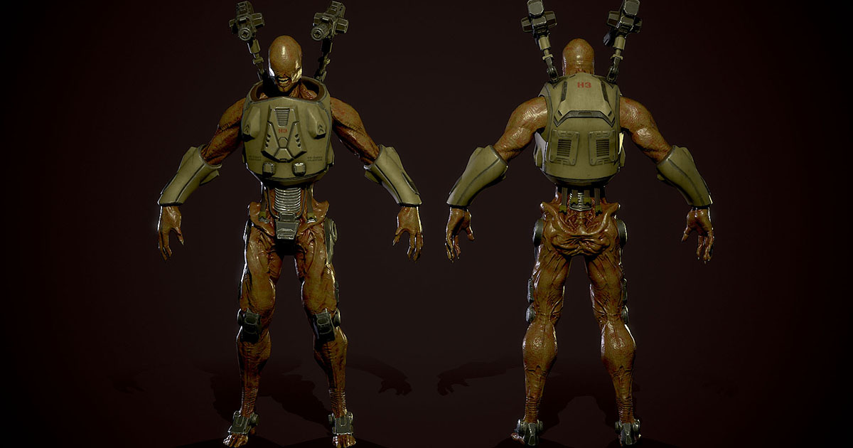 CyberMutantH3 | 3D Creatures | Unity Asset Store