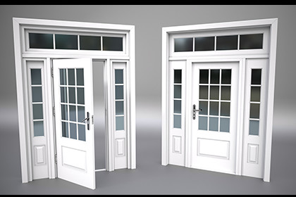Classic Entry Door with Sidelights