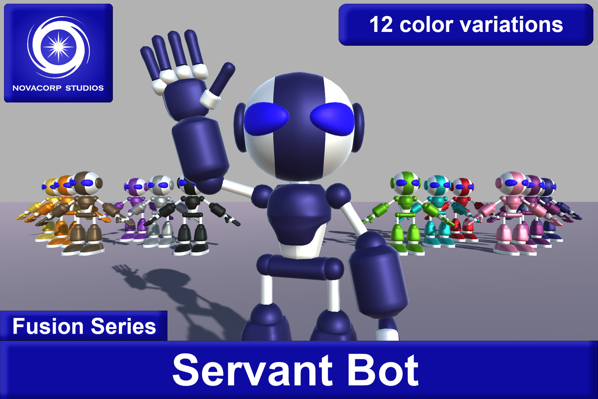 Ii Bot Characters Servant Bot | 3D Characters | Unity Asset Store