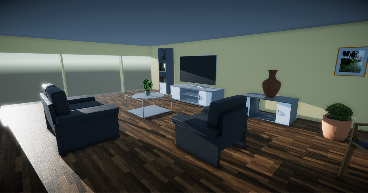 Living Room HQ | 3D 内饰 | Unity Asset Store