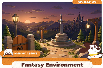 Fantasy Environment Pack – Low Poly Village Props