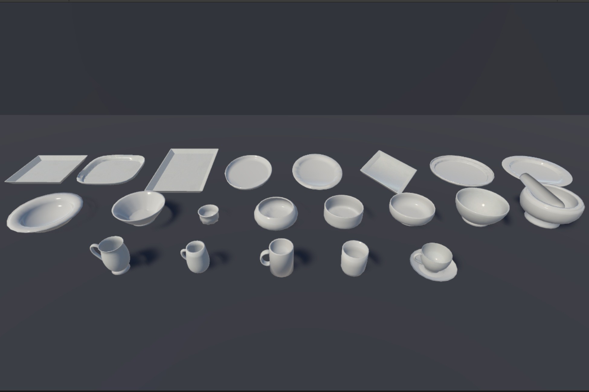 Unity Modulename Plate PBC - Plates, Bowls and Cups | 3D Urban | Unity Asset Store