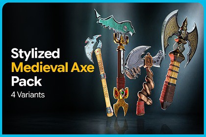 Stylized Medieval Axe Pack