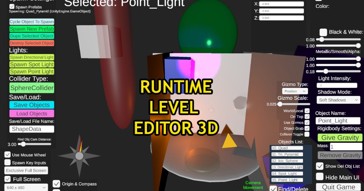 Runtime Level Editor 3D | Level Design | Unity Asset Store
