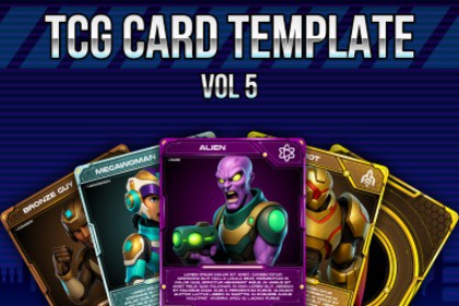 TCG Card Game Template vol. 5