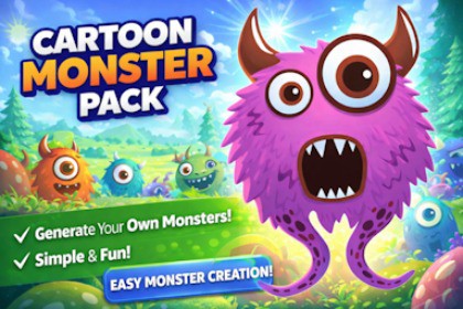 Monster Maker 2D – Custom Character Generator Pack