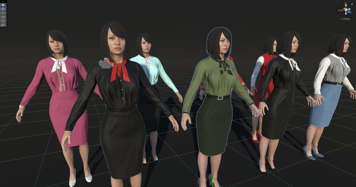 Asian Office girl | Characters | Unity Asset Store