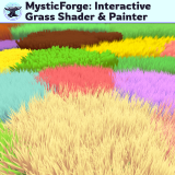 Interactive Grass Shader and Painter by MysticForge